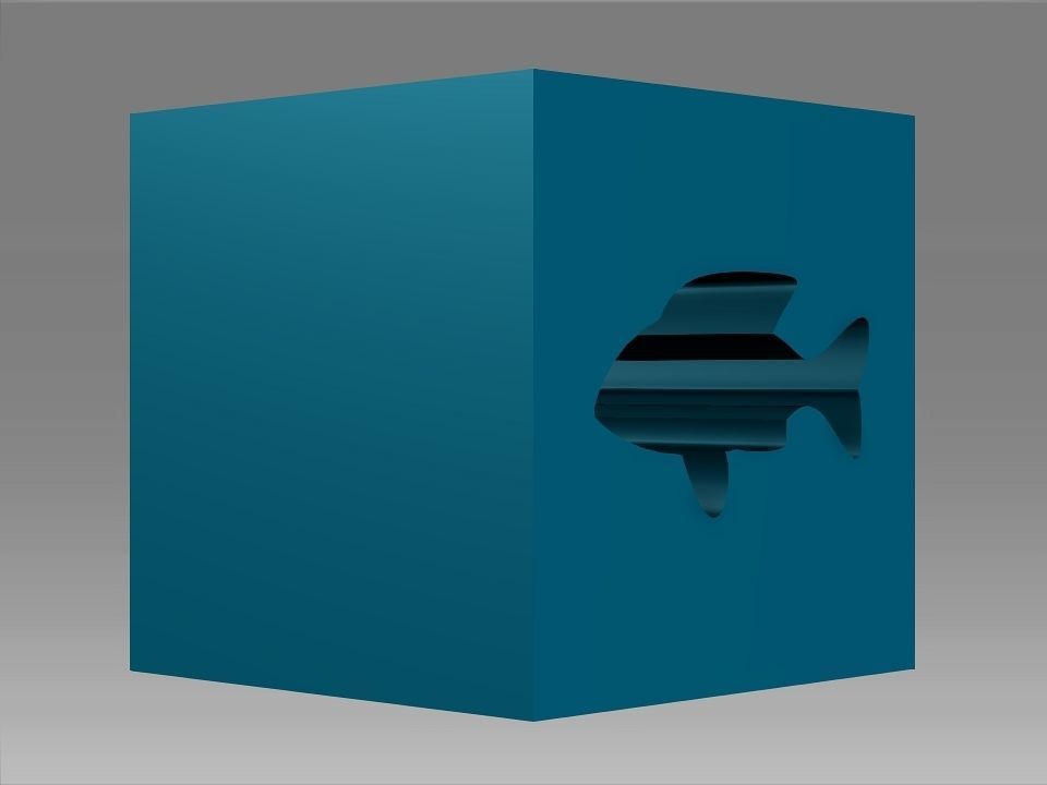 Animals Hollow Blocks Low-poly 3D model_25