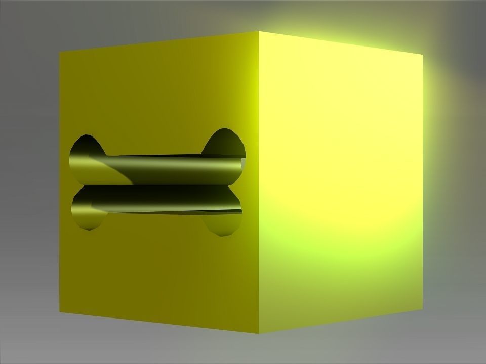 Animals Hollow Blocks Low-poly 3D model_43