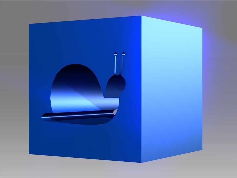 Animals Hollow Blocks Low-poly 3D model_50