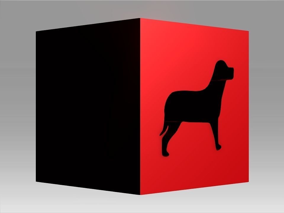 Animals Hollow Blocks Low-poly 3D model_21