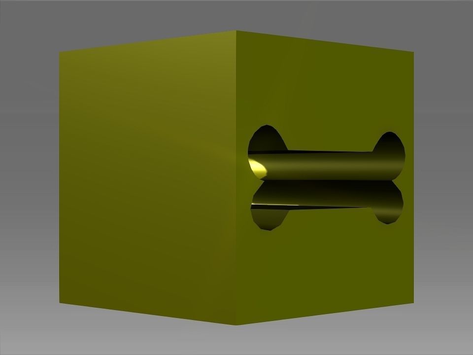 Animals Hollow Blocks Low-poly 3D model_44