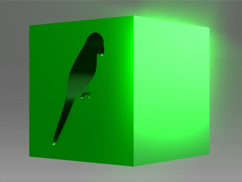 Animals Hollow Blocks Low-poly 3D model_30