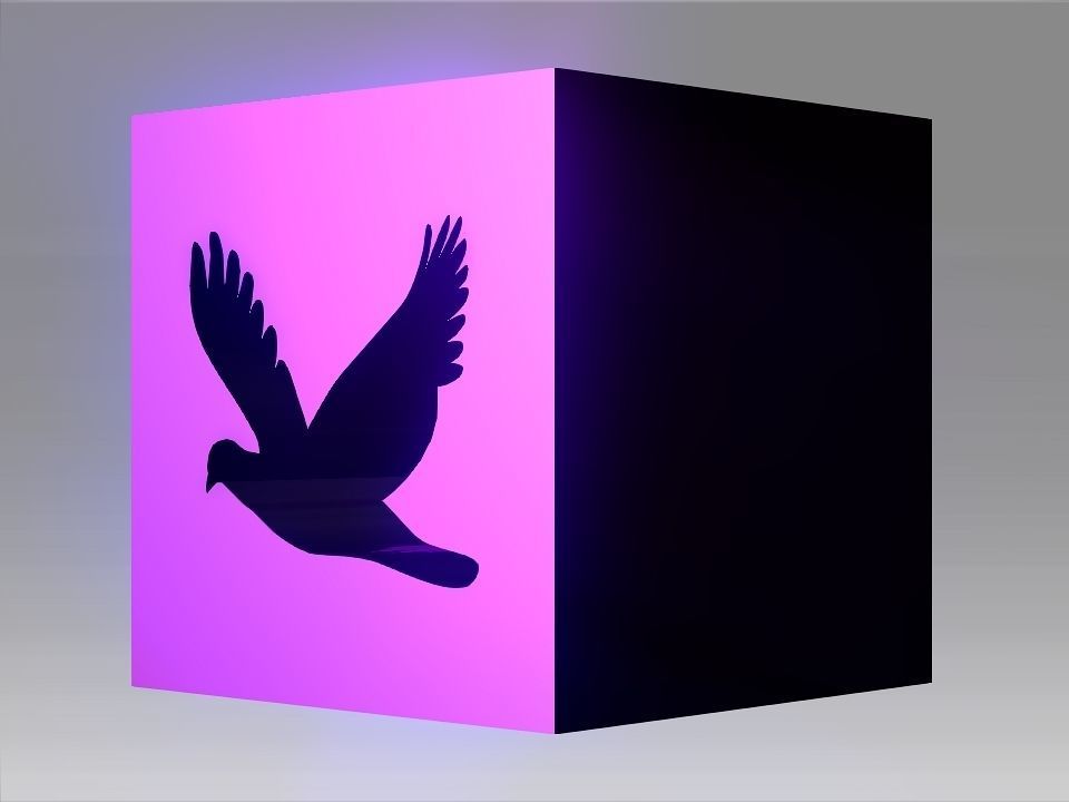 Animals Hollow Blocks Low-poly 3D model_40