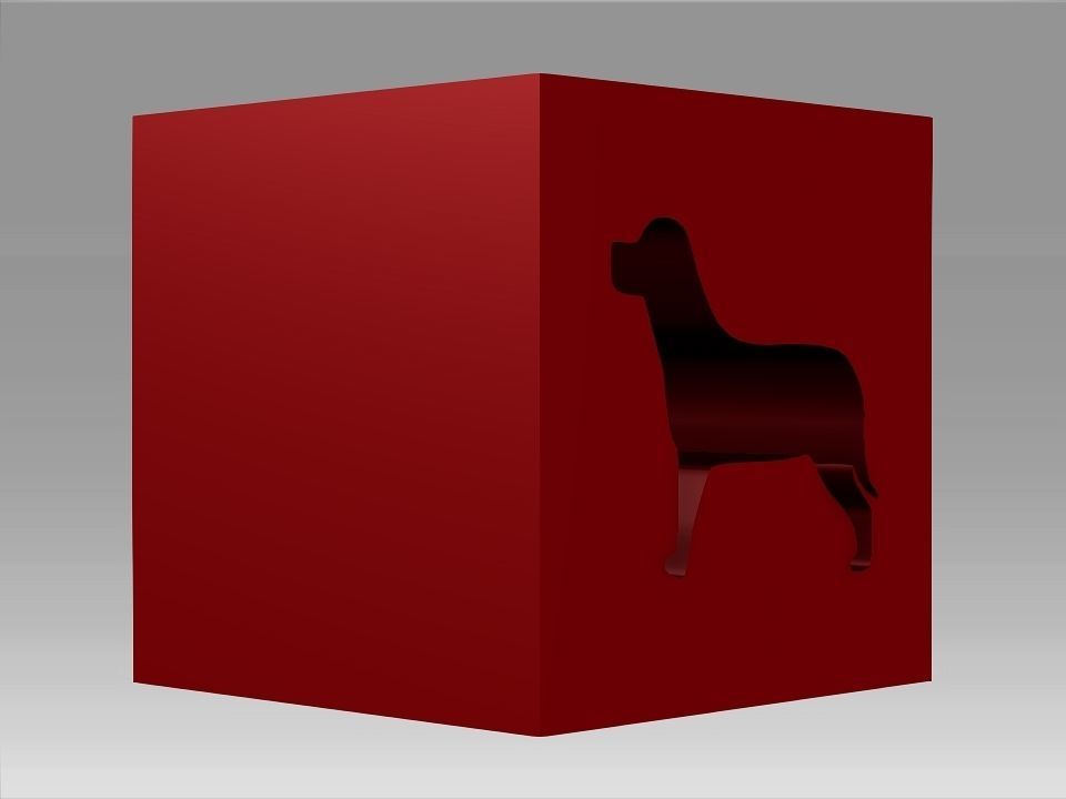 Animals Hollow Blocks Low-poly 3D model_18