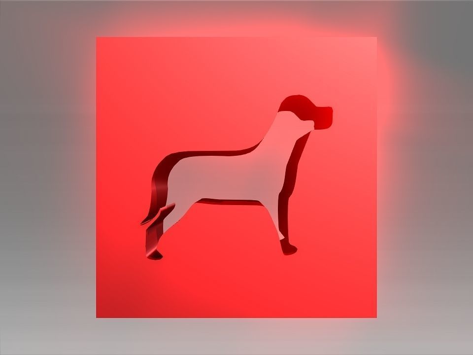 Animals Hollow Blocks Low-poly 3D model_16