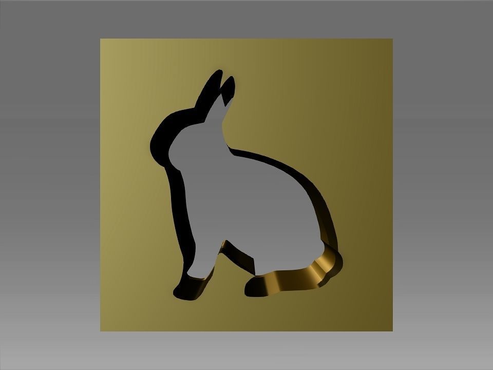 Animals Hollow Blocks Low-poly 3D model_13