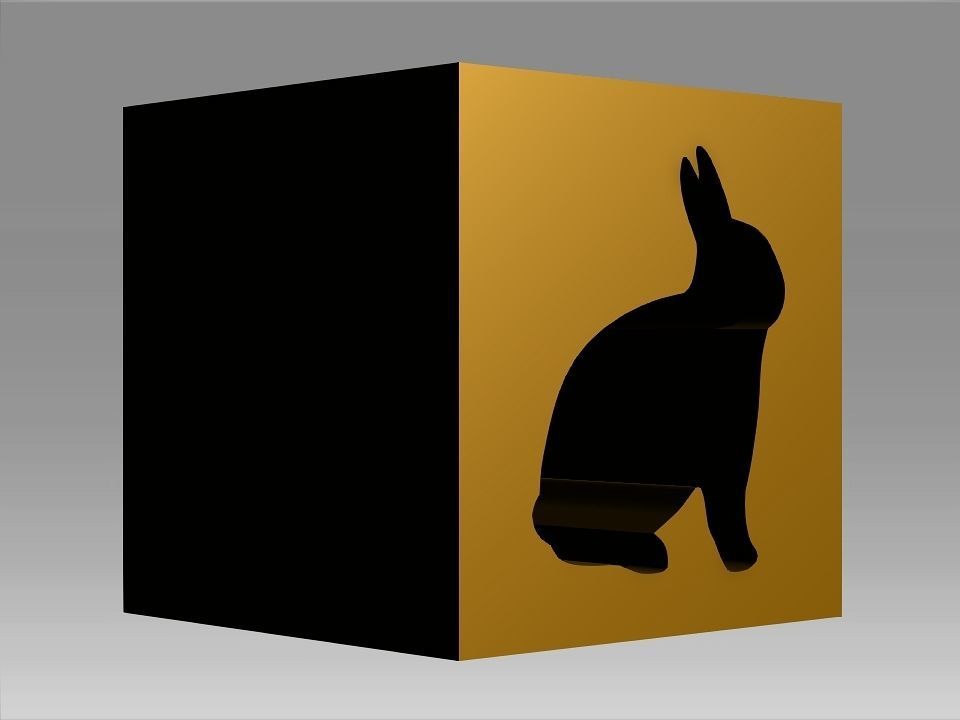 Animals Hollow Blocks Low-poly 3D model_15