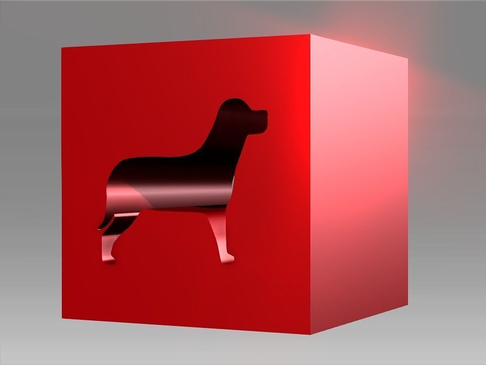 Animals Hollow Blocks Low-poly 3D model_17