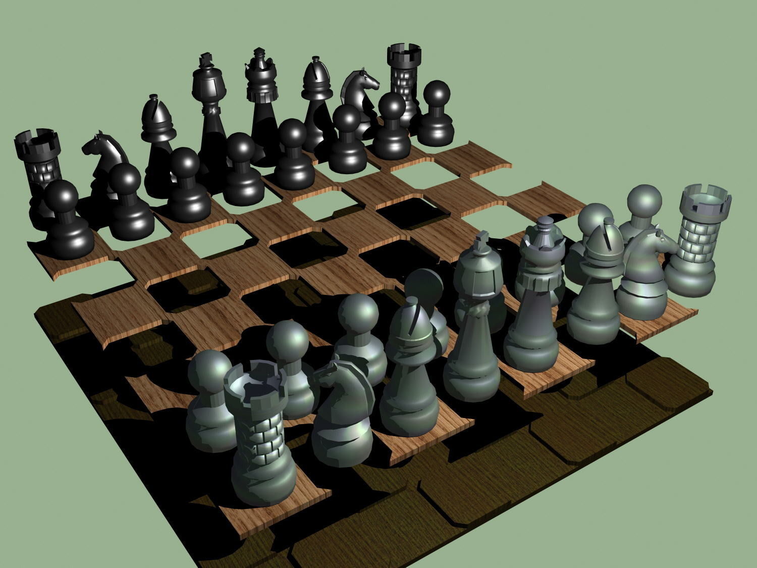 Printable Pocket Chess Deluxe 3D print model_2