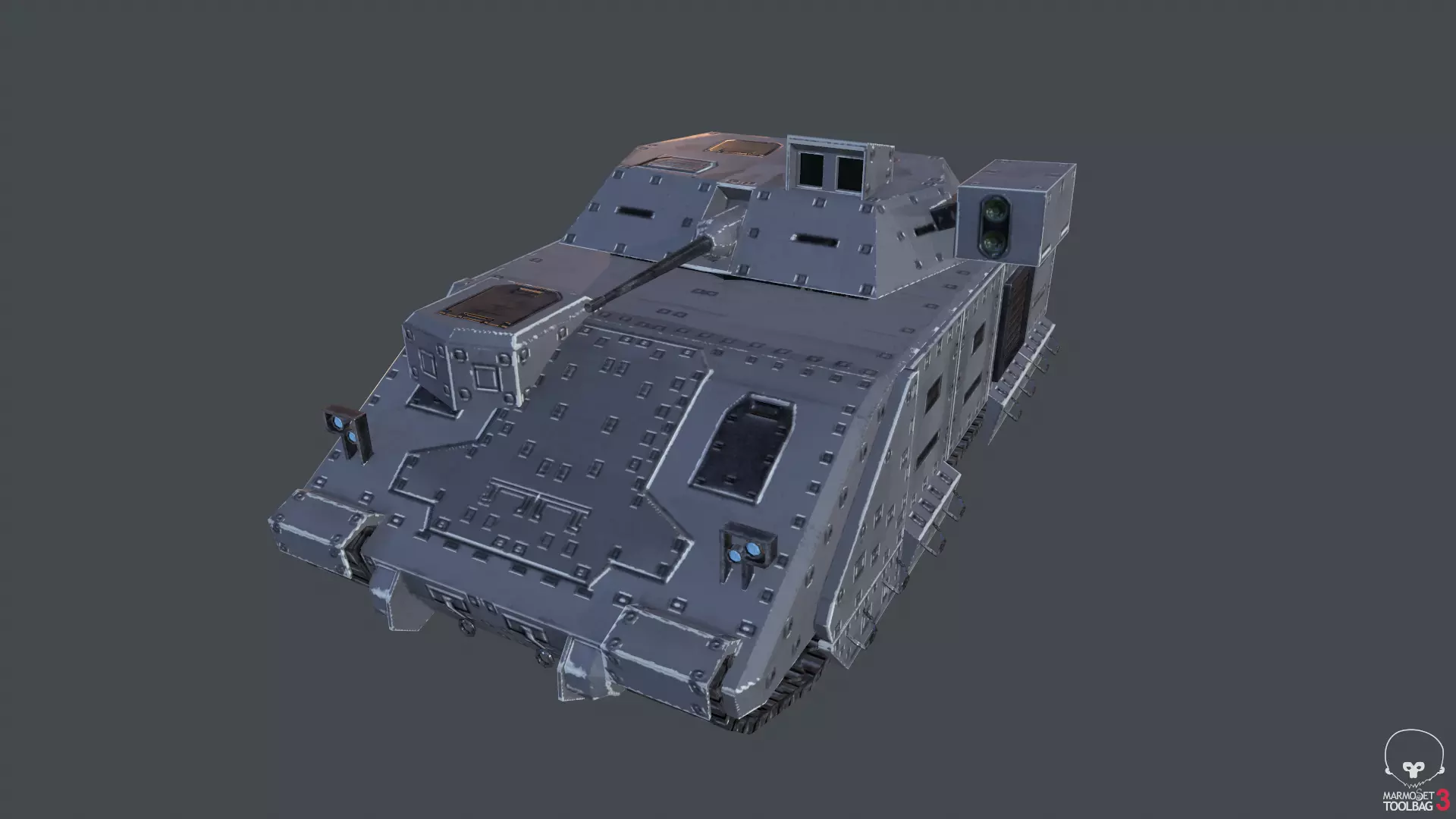 Bradley Tank Low-poly 3D model
