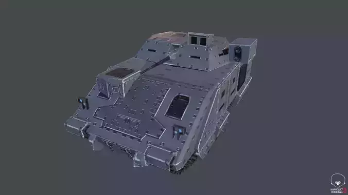 Bradley Tank Low-poly 3D model