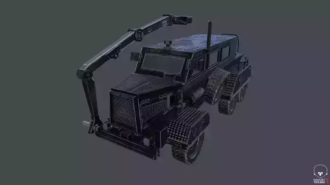 Buffalo armored vehicle Low-poly 3D model
