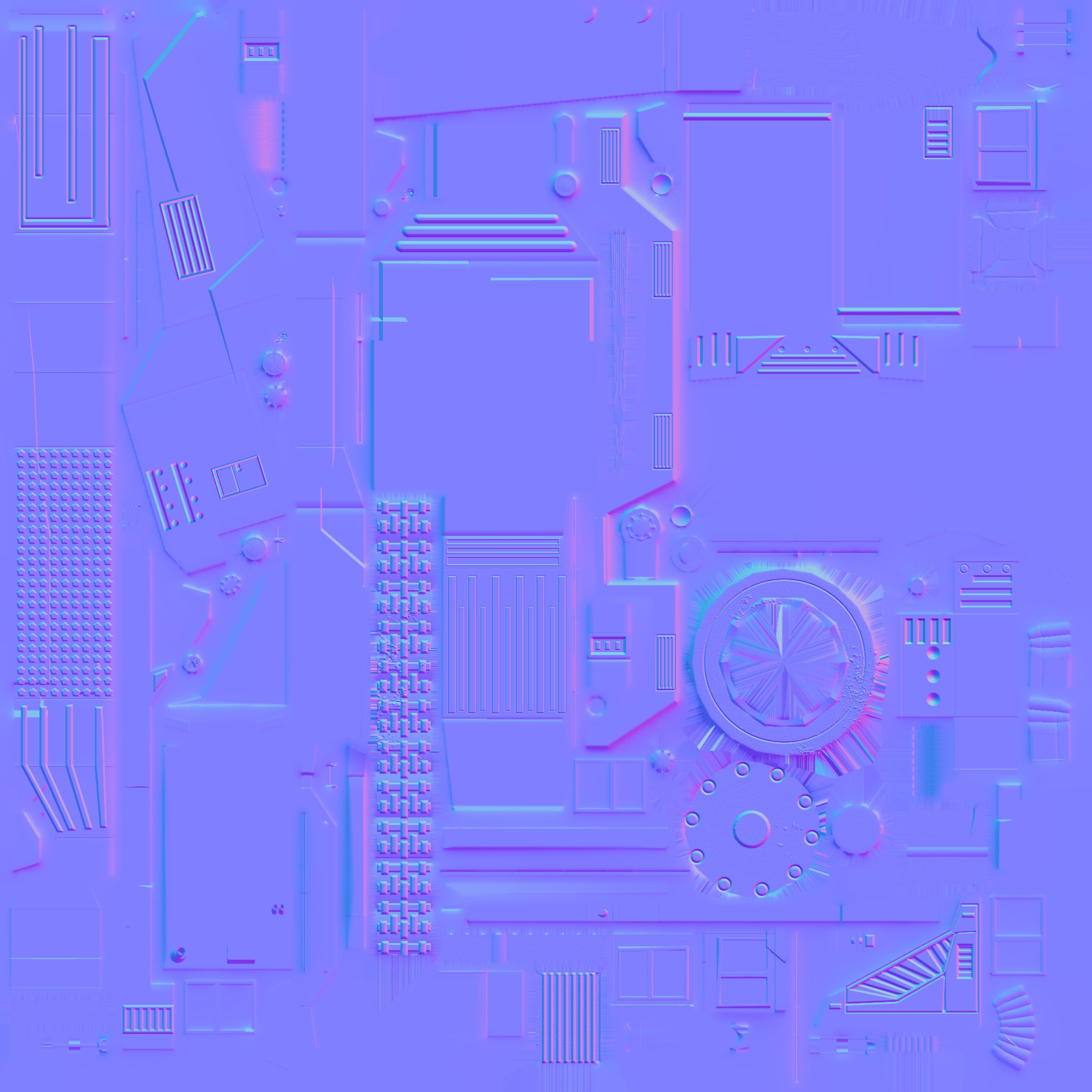 Dozer Truck Low-poly 3D model_7