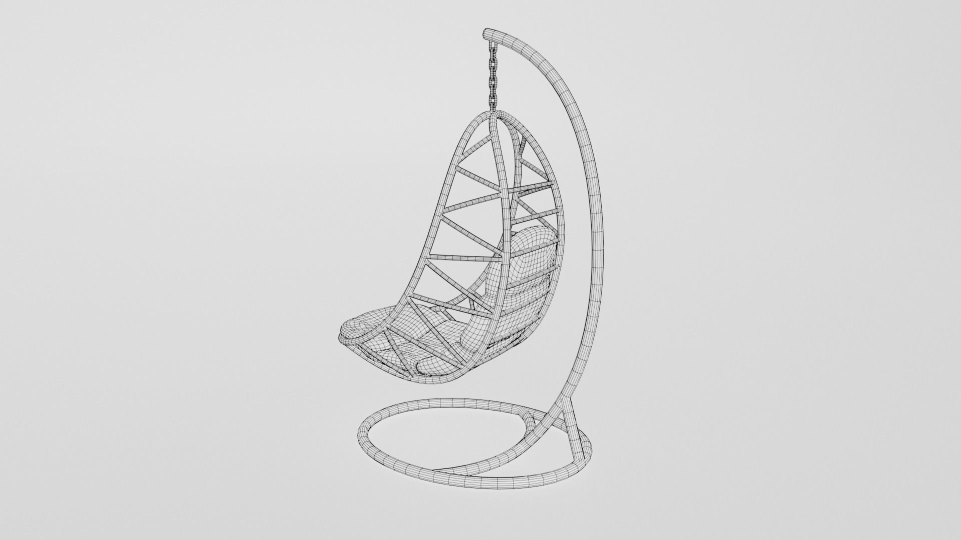 Egg chair 3D model_5