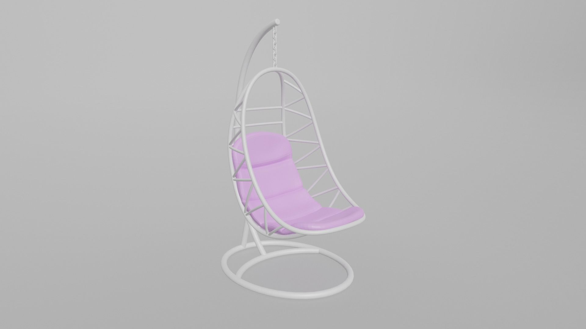 Egg chair 3D model_7
