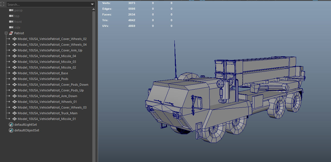 MIM-104 Patriot Low-poly 3D model_9