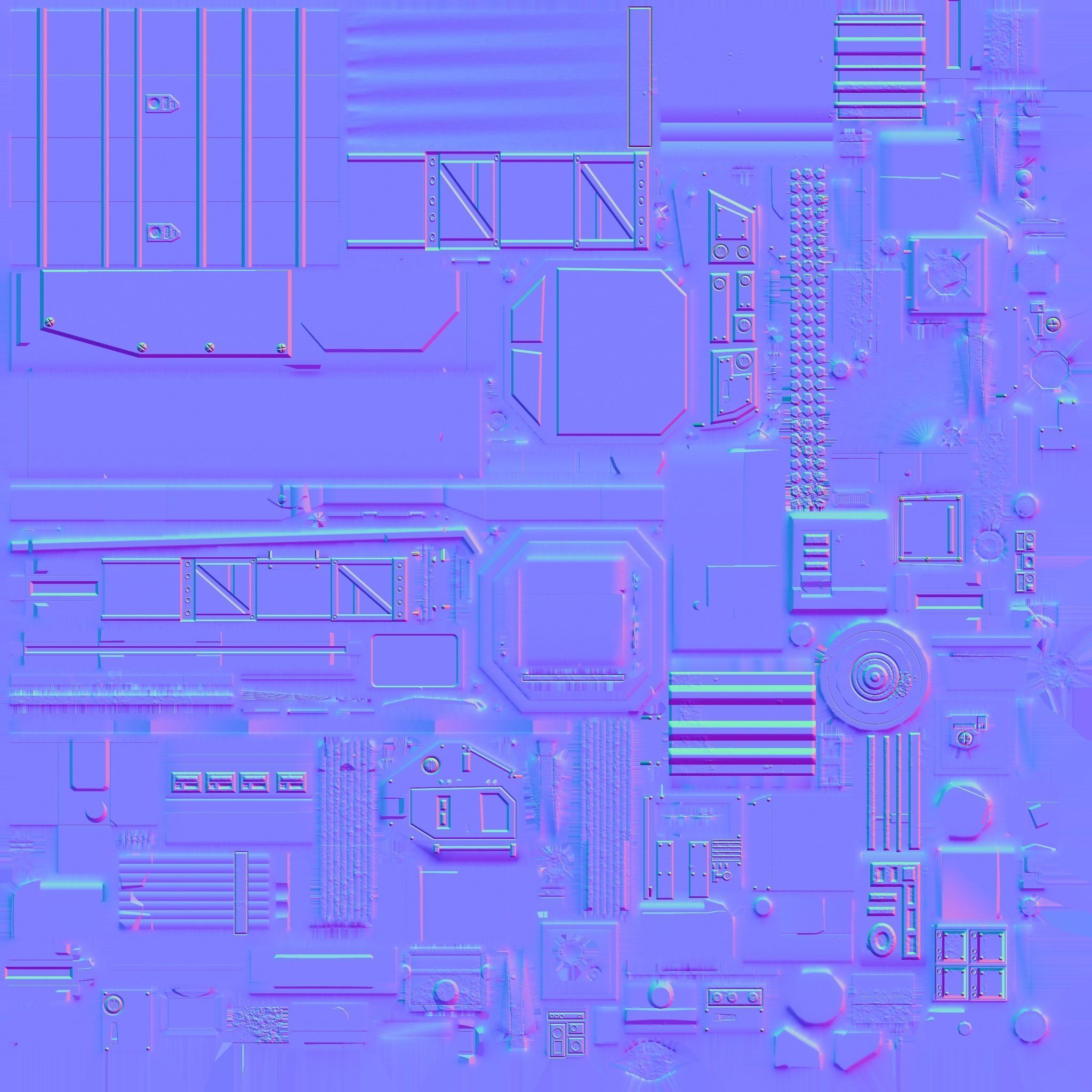 MIM-104 Patriot Low-poly 3D model_12