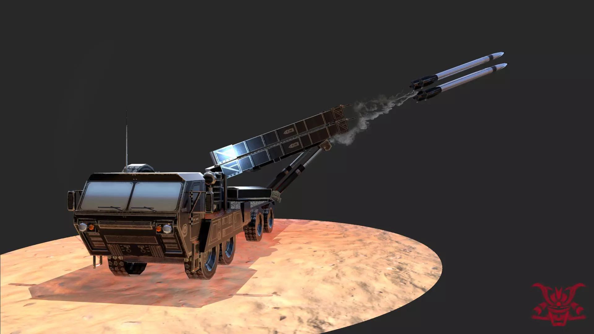 MIM-104 Patriot Low-poly 3D model_0