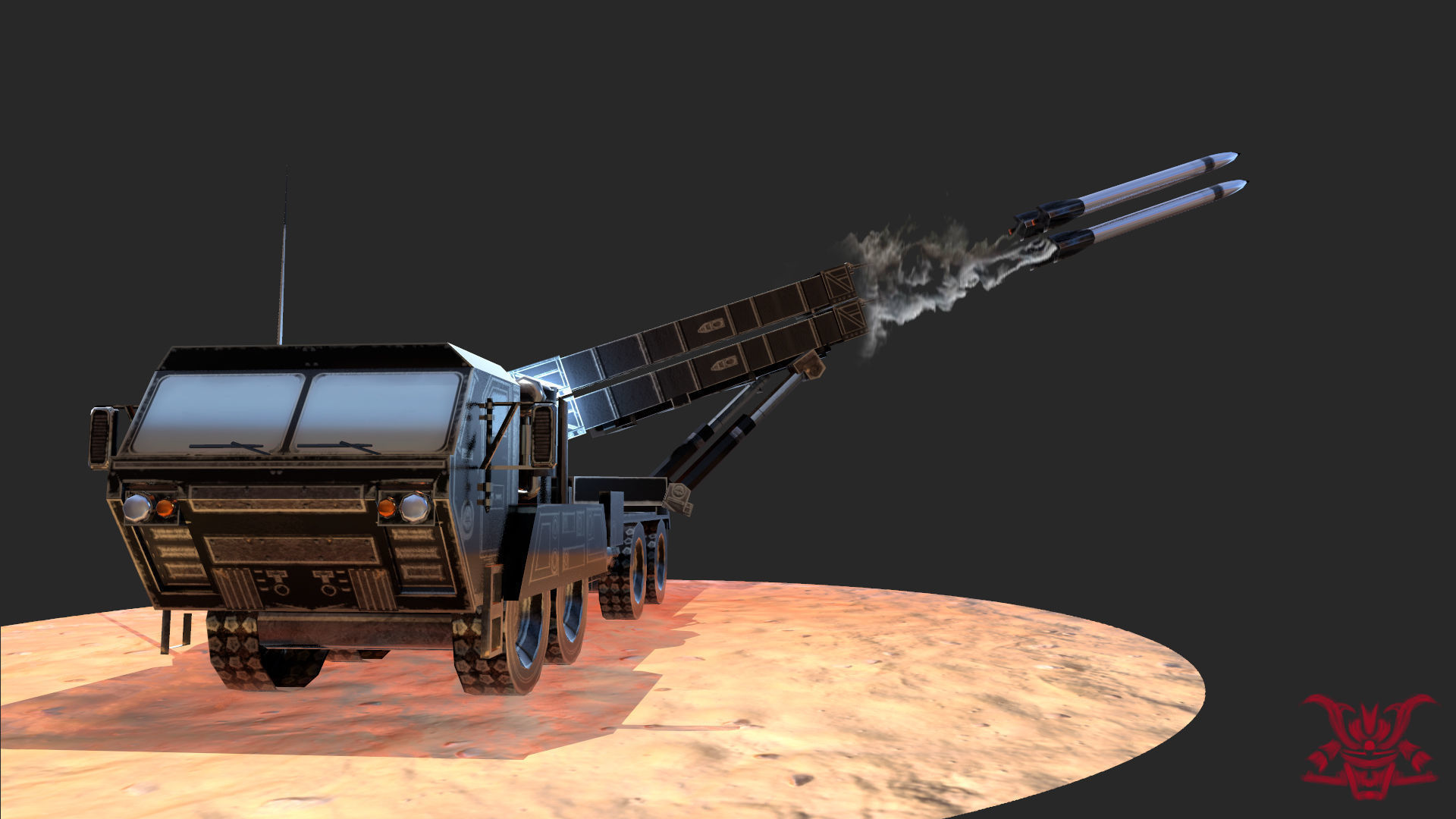 MIM-104 Patriot Low-poly 3D model_7