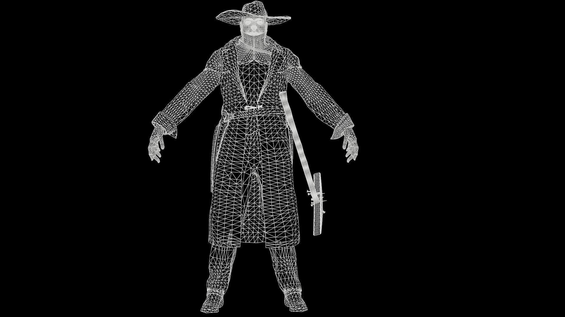 Monster maniac Low-poly 3D model_42