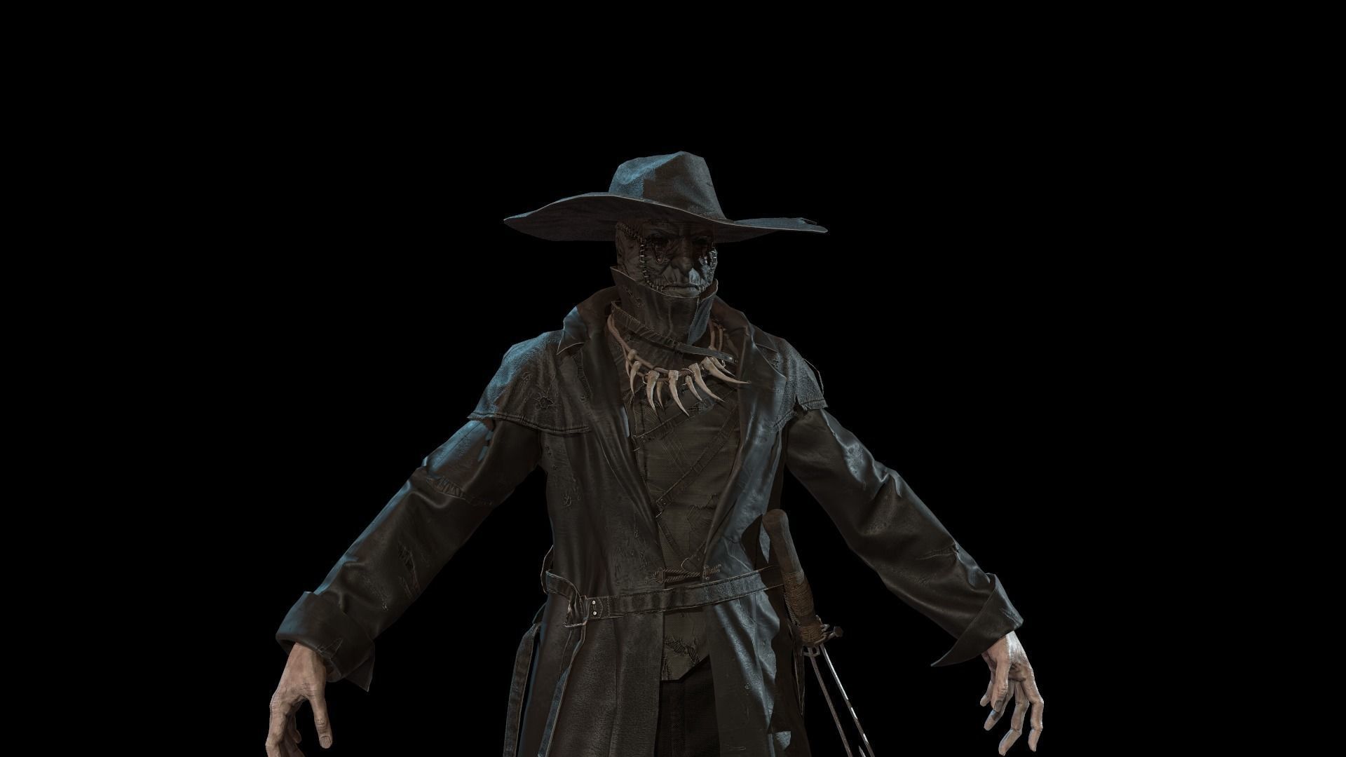 Monster maniac Low-poly 3D model_9