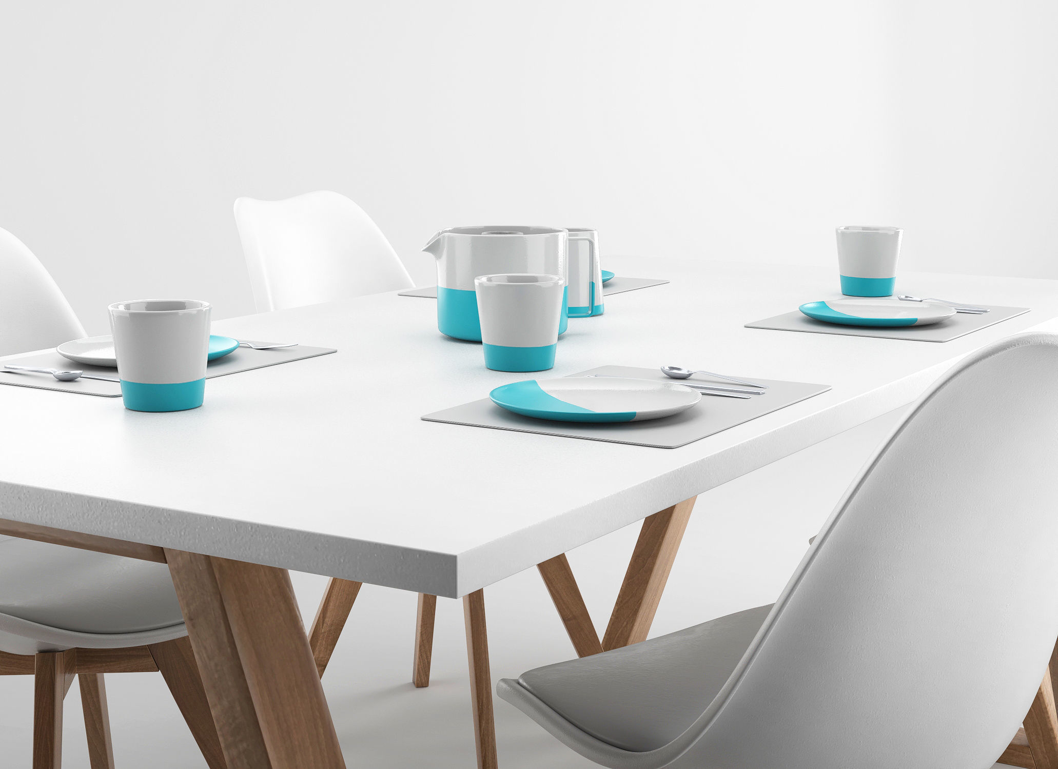 Dinning Table 3D model_2