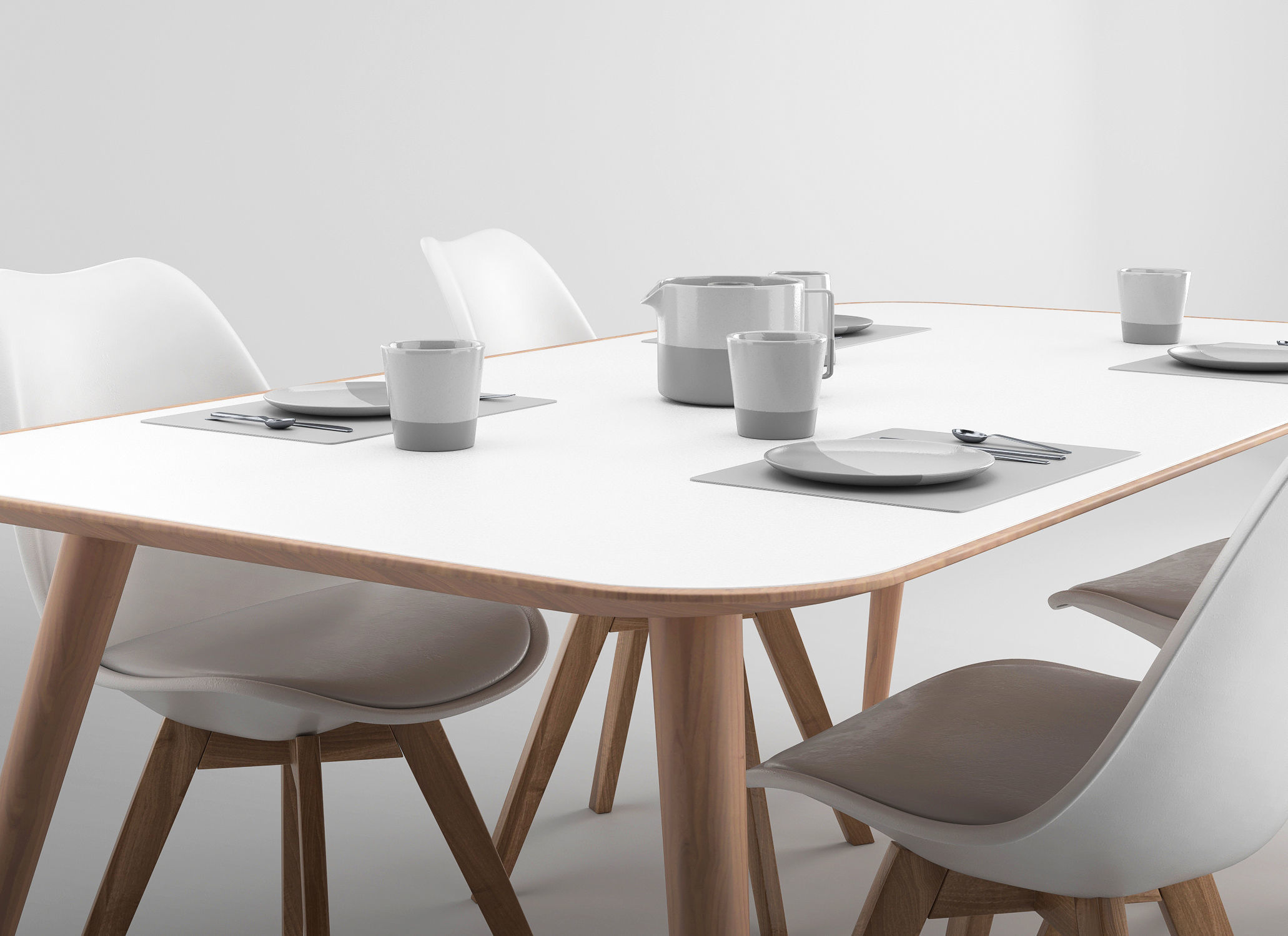 Dinning Table 3D model_2