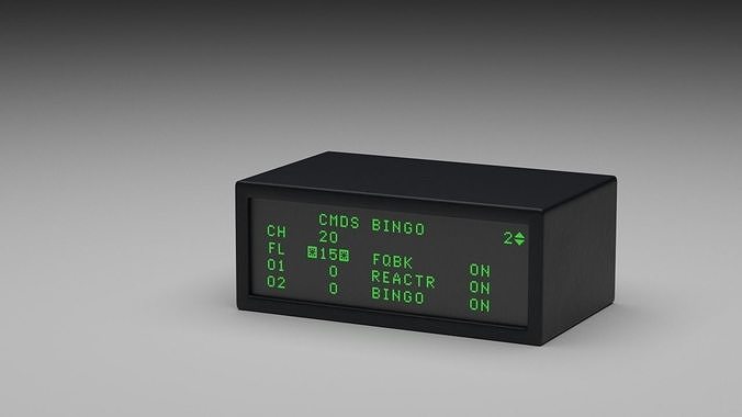 F16 Data Entry Display - DED 3D model