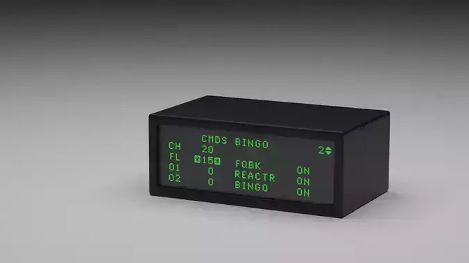 F16 Data Entry Display - DED 3D model