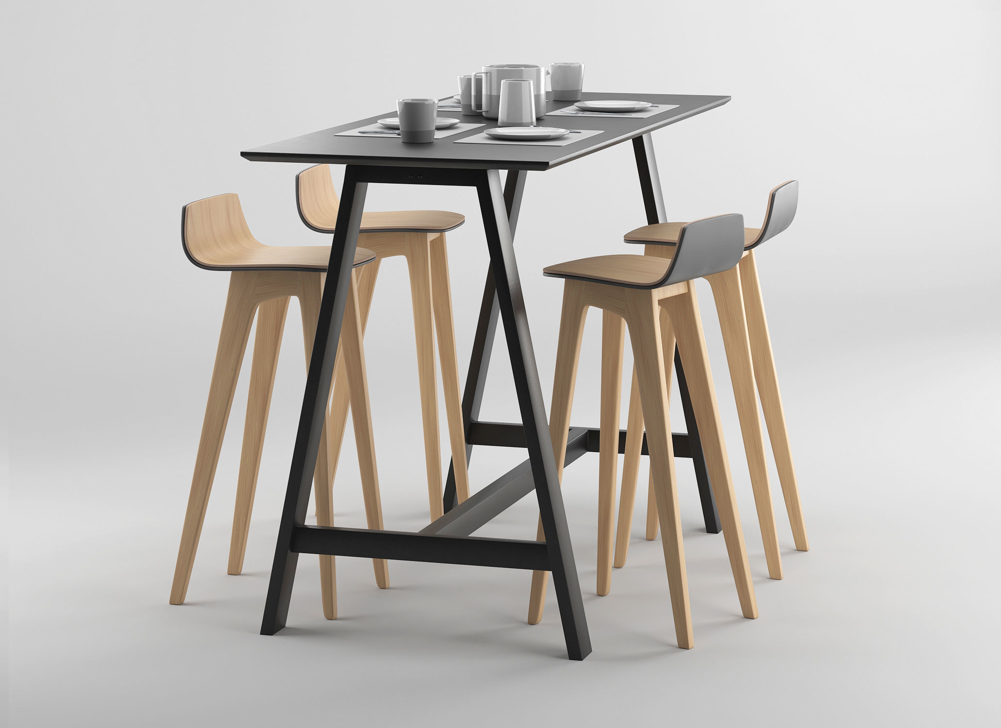 HT1 Bar Table 3D model_1