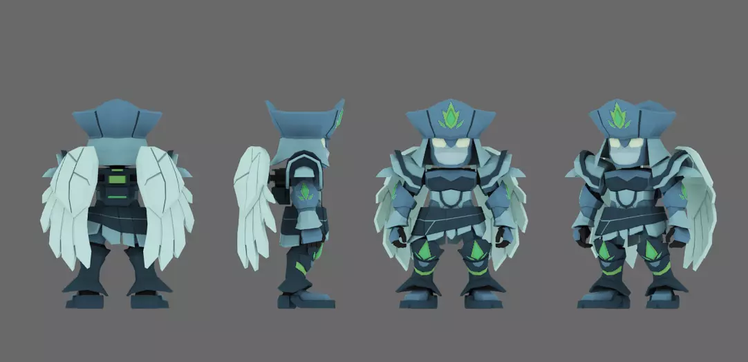 Super Mecha 17 - Woneel of Code Name W8N33 - 3D Print Ready 3D print model_0