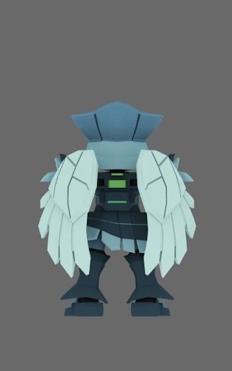 Super Mecha 17 - Woneel of Code Name W8N33 - 3D Print Ready 3D print model_4