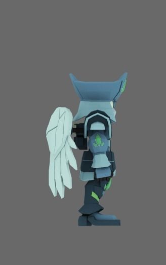 Super Mecha 17 - Woneel of Code Name W8N33 - 3D Print Ready 3D print model_3