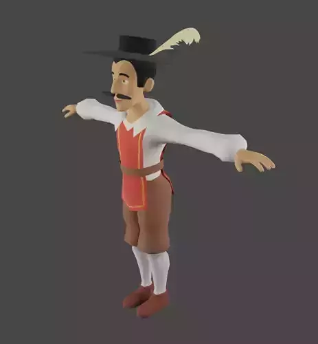 Fernando Low-poly 3D model