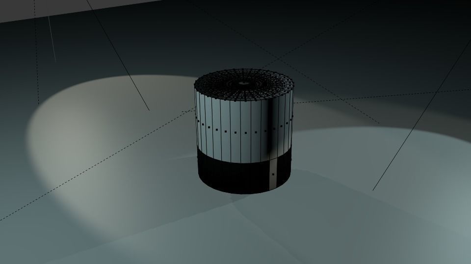 Mini Speaker Model Free low-poly 3D model_3