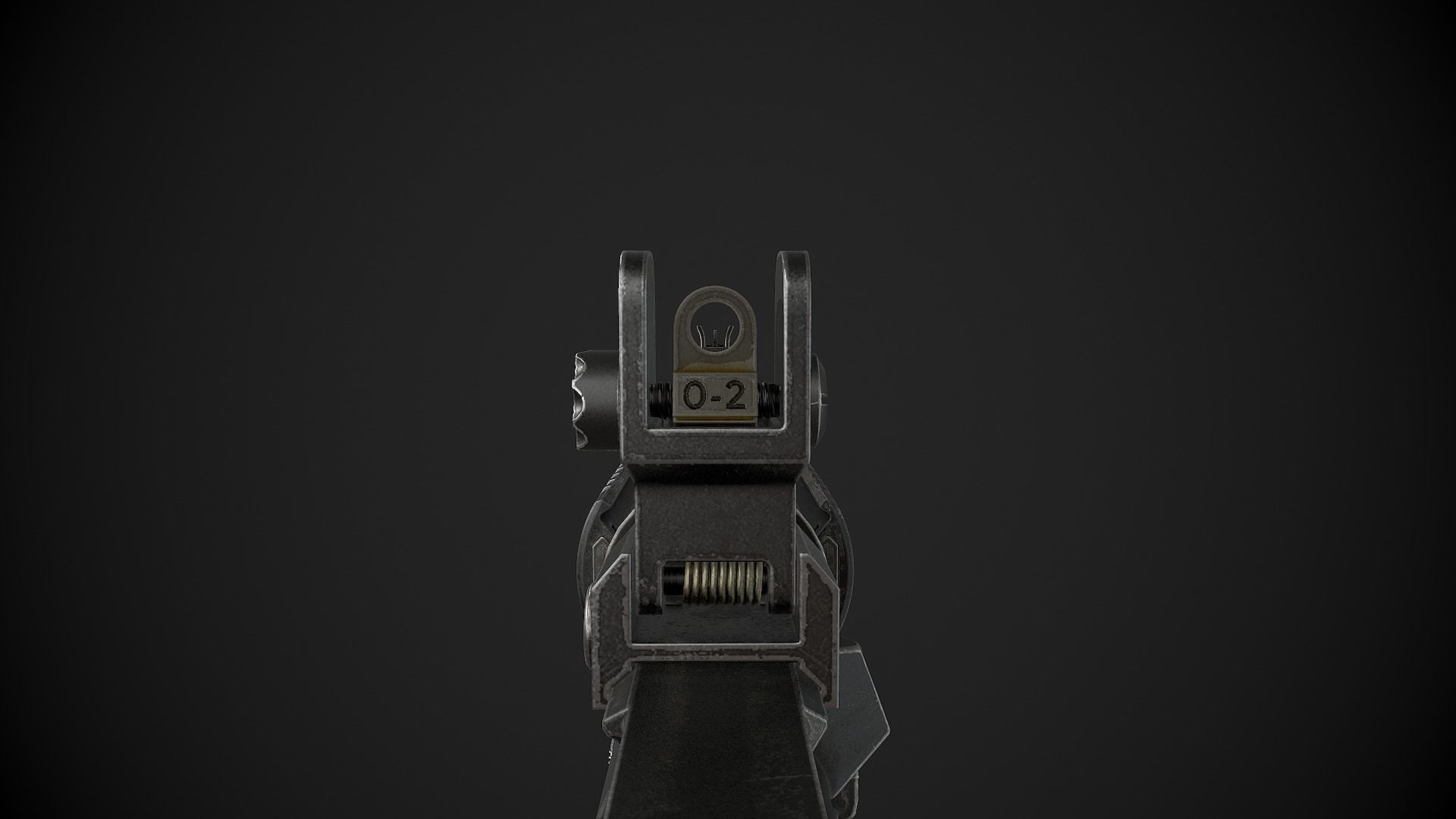 M4 Carbine Low-poly 3D model_21