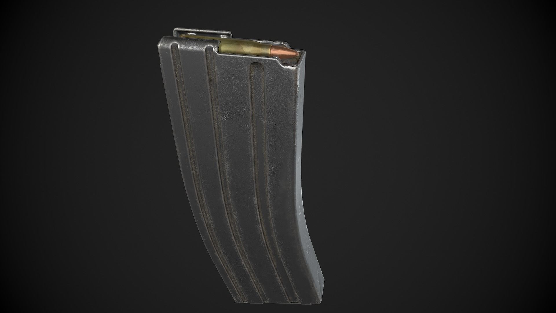 M4 Carbine Low-poly 3D model_25