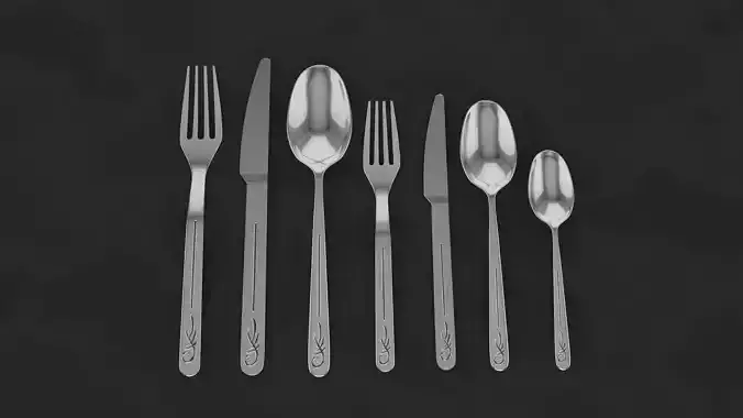 Decorative spoon Fork and Knife