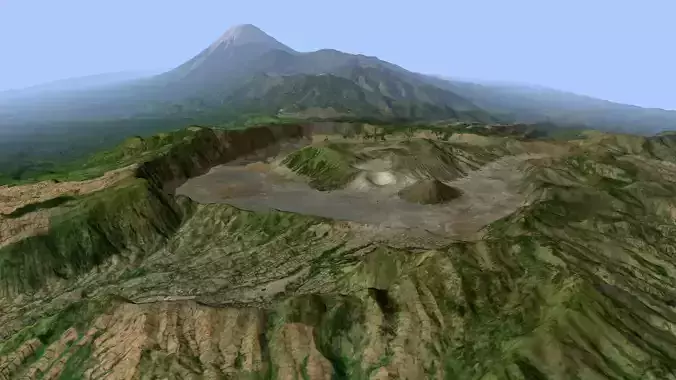 Volcano Mountains - Mt Bromo 3D model