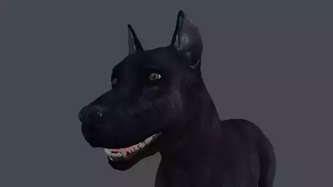 MDOG-004 Walking Animation 3D model