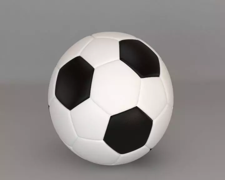 Football soccer ball 3D model_0