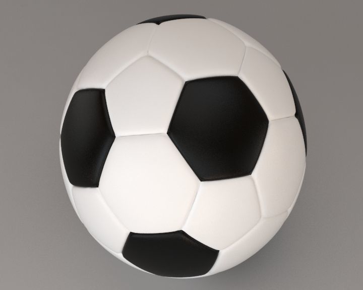 Football soccer ball 3D model_2