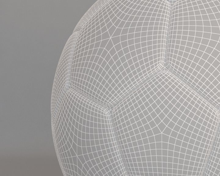 Football soccer ball 3D model_1