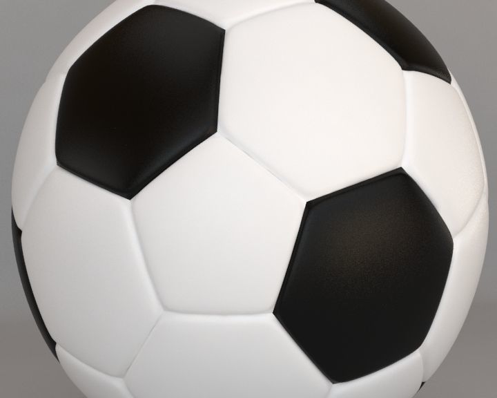 Football soccer ball 3D model_4