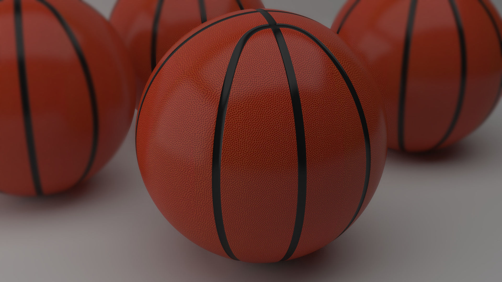 Basketball ball 3D model_9