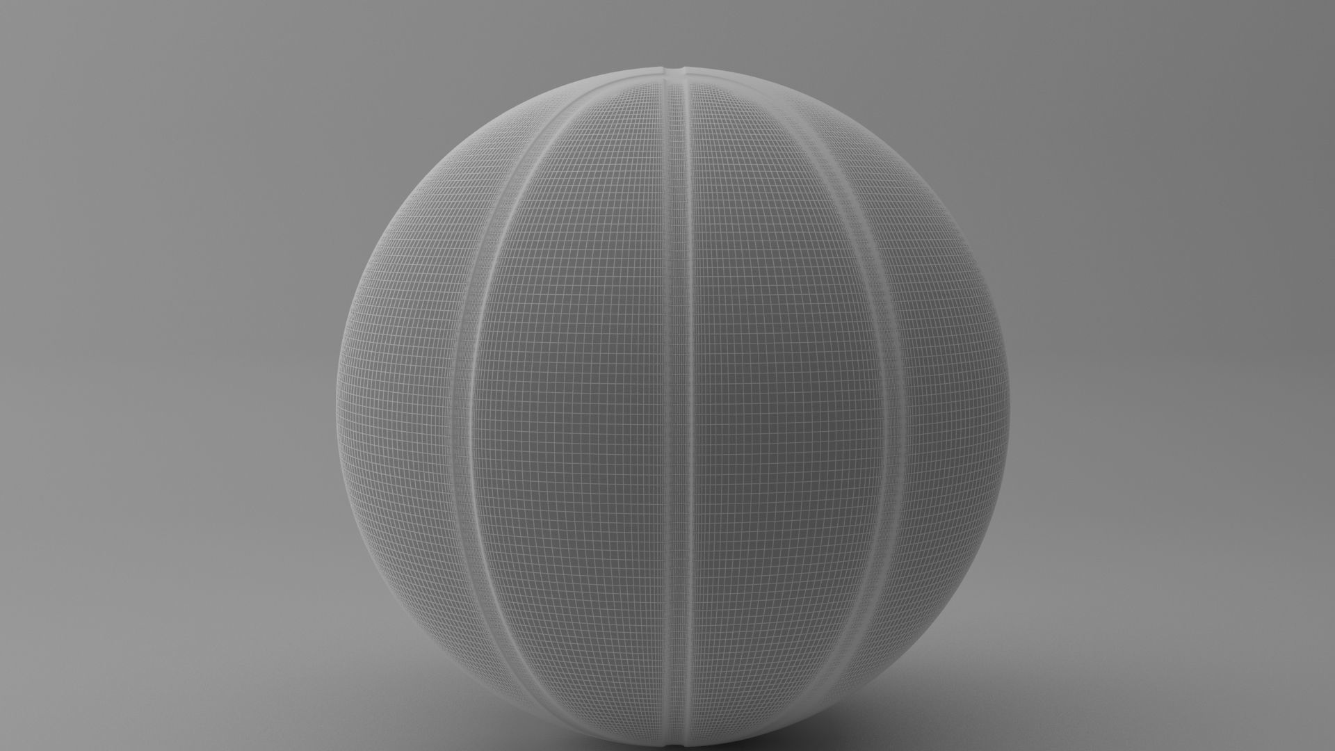 Basketball ball 3D model_1