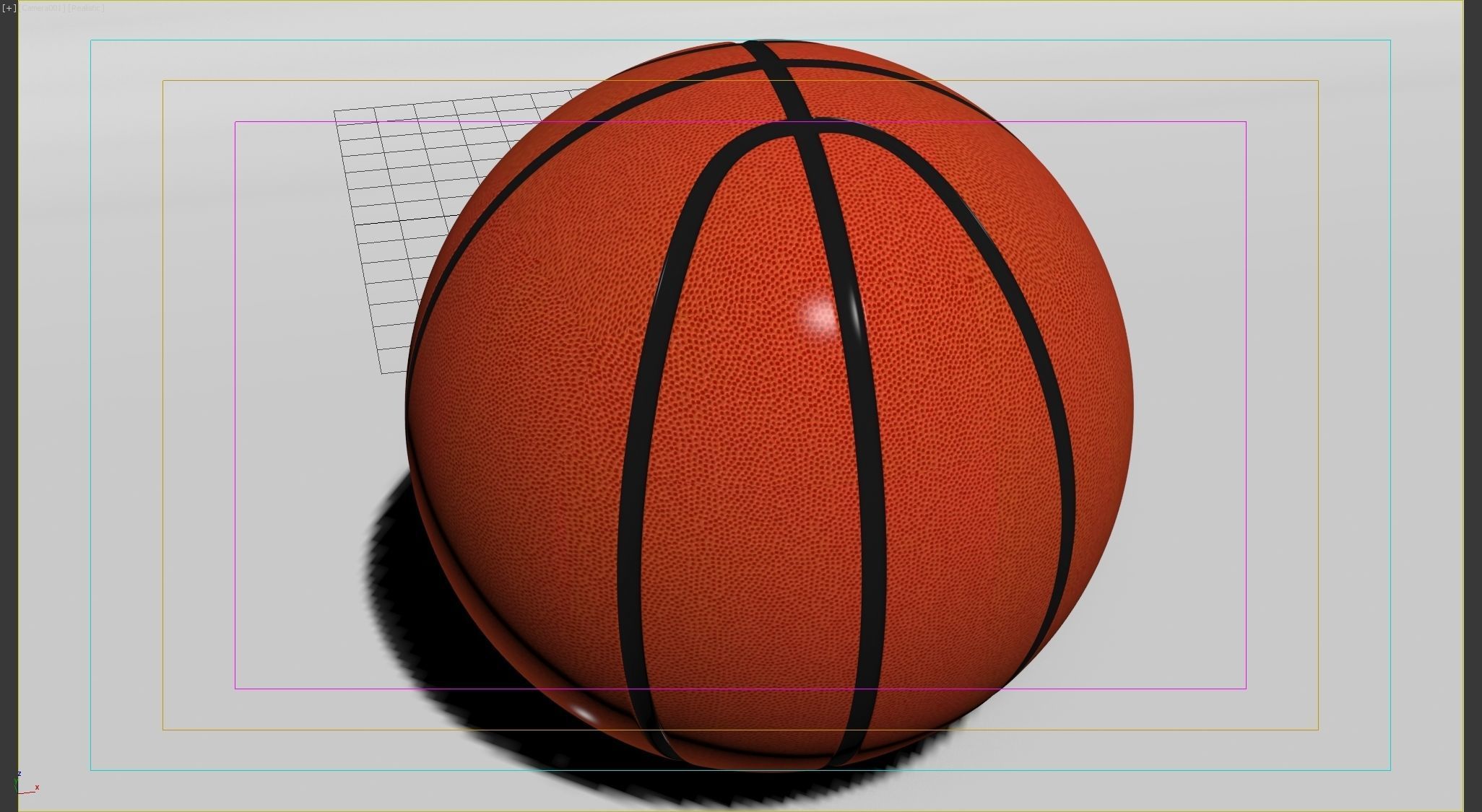 Basketball ball 3D model_3