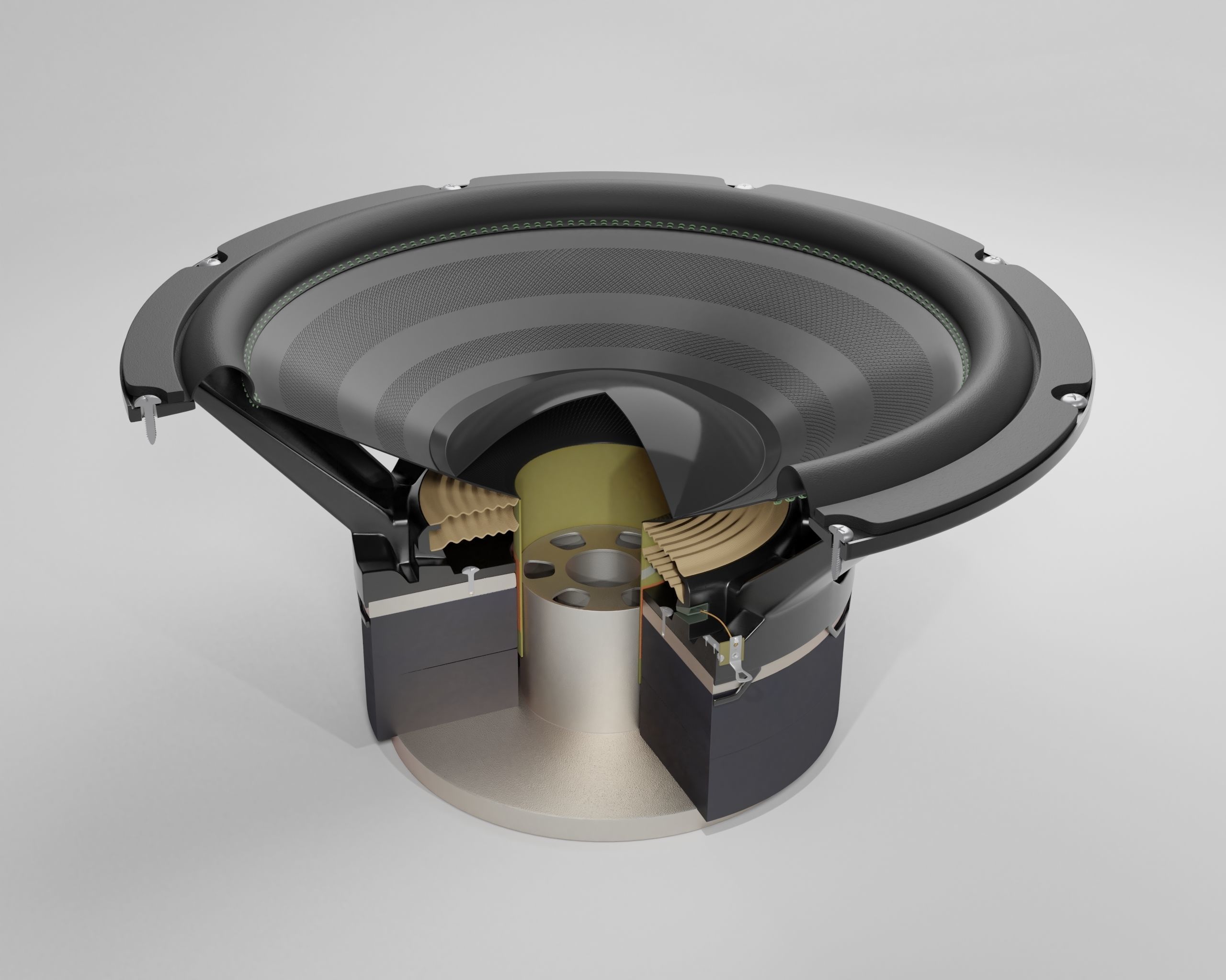 Subwoofer speaker 3D model_2