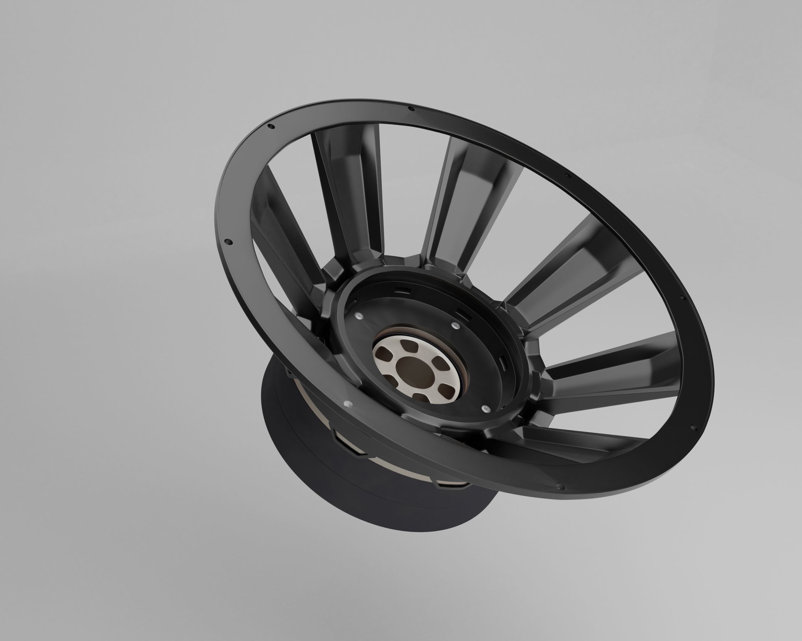 Subwoofer speaker 3D model_4