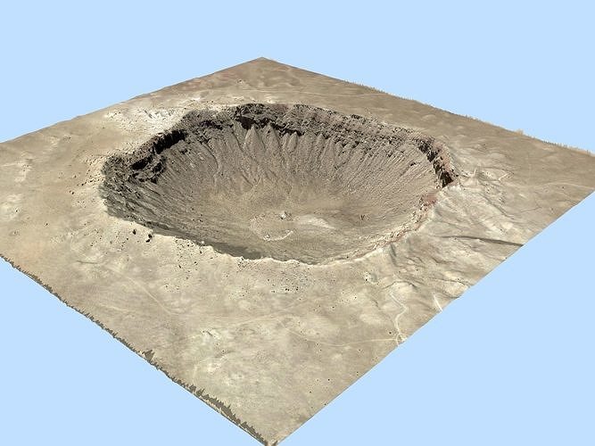 Meteor Crater 3D model